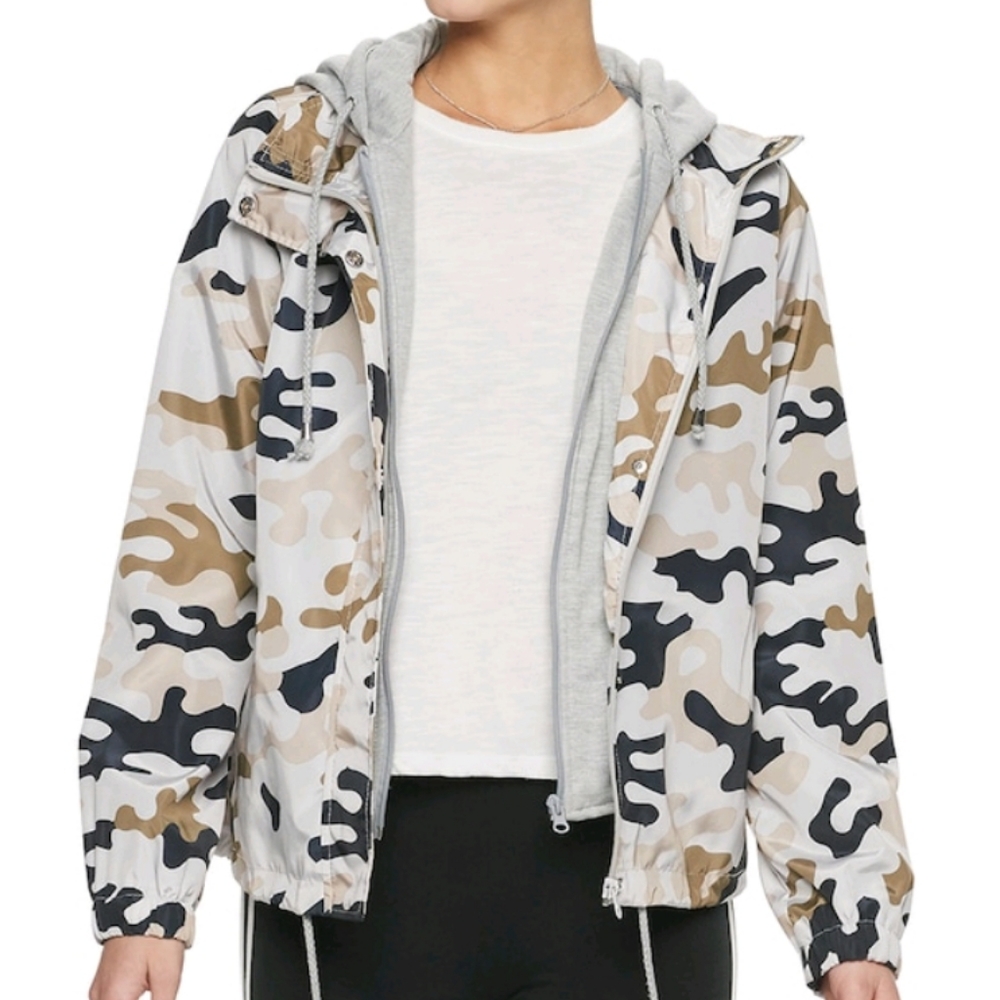 J2 Layered Look Windbreaker Jacket
